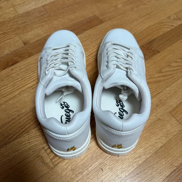 Fuego White Low Top Dance Sneakers - Picture 7 of 10